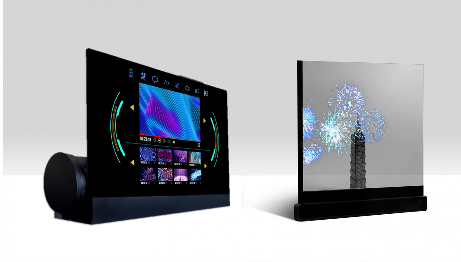 可卷式、折迭性、高透明